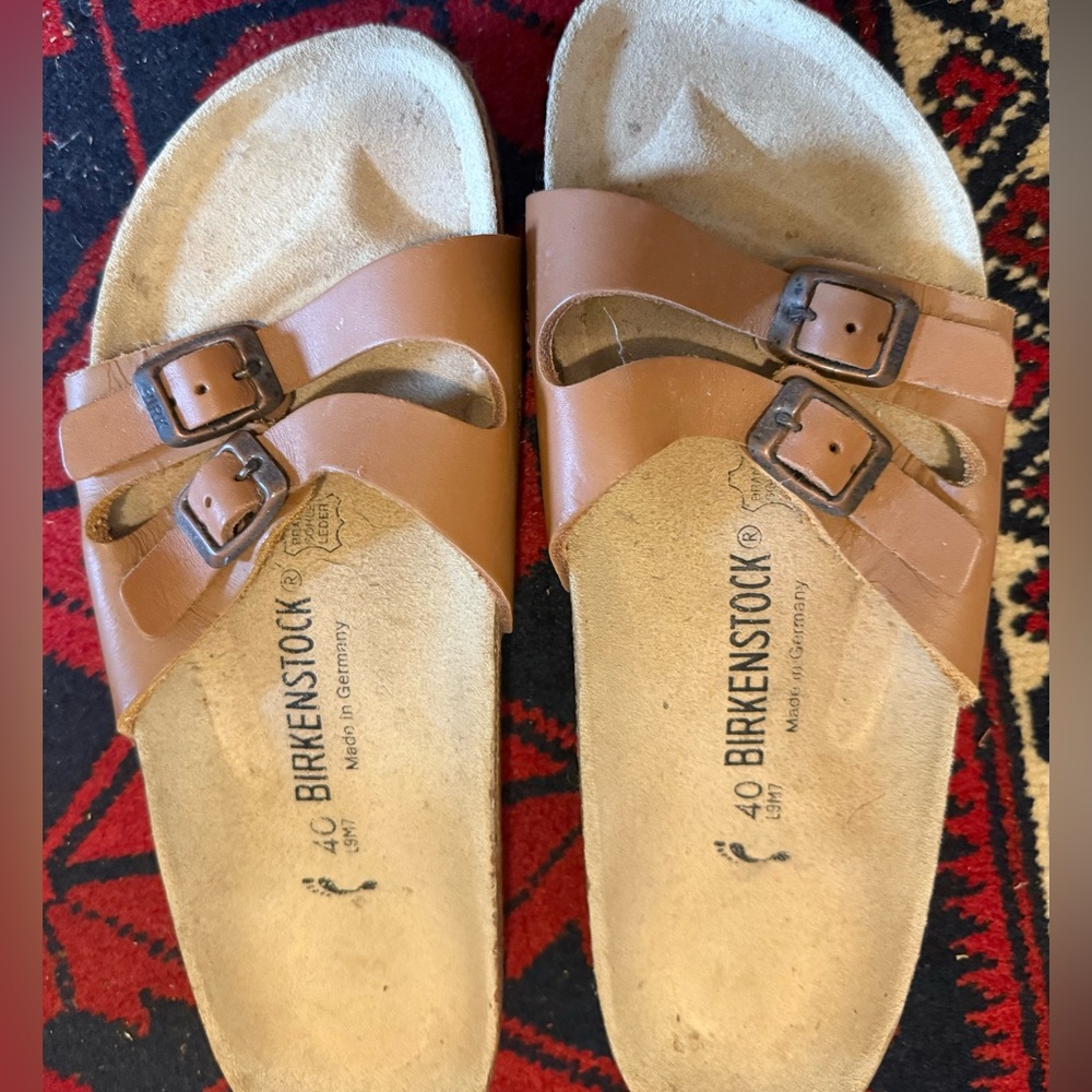 Birkenstock Tan Double Strap Sandals